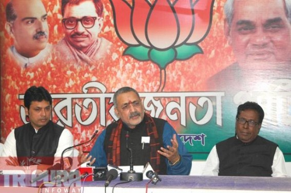Union Minister targets Tripura CM for poor administration